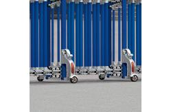 China 17m / min Electric Folding Sliding Gate Automatic Retractable Stainless Steel 201 304 supplier