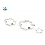 RK Bakeware China Foodservice NSF Stainless Steel Four Leaf Clover Mouse Molding Mousse Cake Rings Customized Size for sale