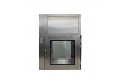 China Cleanroom SUS304  SS Pass Box UV Light Static Pass Static Through Box supplier
