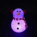 EVA Ball LED Flashing Snowman Christmas Toy 10cm 12cm Diameter For Party Favor for sale