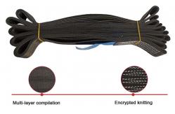 China 0.5T 100% Polyester Flat Endless Webbing Sling 25mm Width With Reinforcement supplier