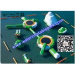 Adults Inflatable Water Park Resort , Inflatable Floating Water Games Outdoor for sale