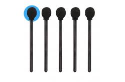 China Lint Free Round Black Sponge Foam Tip Swab For Car Cleaning supplier