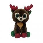 0.12M 6.69 Inch Christmas Plush Toys Christmas Reindeer Soft Toy 3A ODM for sale