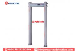 China Elliptical Walk Through Security Scanners 7 Inch LCD Screen 300 High Sensitivity supplier