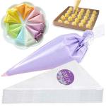 All Size Tips Cake Cream Bag , 16X30cm 77grams Bakery Piping Bags for sale