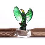 Jade Glass Chinese Liuli Winners Souvenirs With Glazed Eagles On Top for sale