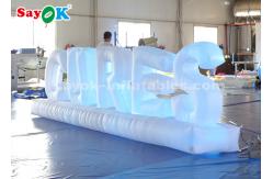 China LED Light Inflatable Ground Letters For Party Anniversary Decorations supplier