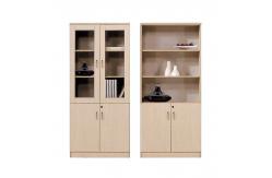 China Wooden Office Bookcase Glass Door Document File Book Cabinet supplier