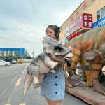 Realistic Dinosaur Hand Puppet Customized for Dino Theme Park