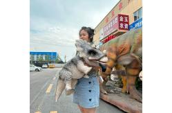 China Realistic Dinosaur Hand Puppet Customized for Dino Theme Park supplier