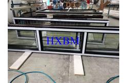 China ISO9001 2.0mm Aluminium Frame Glass Window Weatherproof 9A PVDF supplier