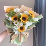 Flower wrapping paper, waterproof thickened flower wrapping paper, double-sided two-color Korean-style bouquet, rose material, Oya paper for sale