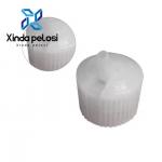 PP Plastic Spout Caps White Turret Spout Dispensing Caps 24mm 28mm for sale