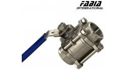 China Manual High Pressure Three Piece Ball Valve supplier