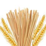Natural Yellow Biodegradable Paper Drinking Straws Oeganic Gluten Free for sale