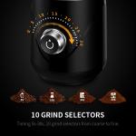 Cumin Fenugreek Household Coffee Machine Safty Lock 70g Capacity Professional Coffee Grinder