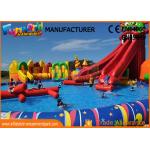 0.9mm PVC Tarpaulin Inflatable Commercial Water Park With Slide for sale