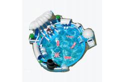 China Snow World Outdoor Inflatable Waterpark Customized With Big Round Pool supplier