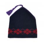 Comfortable 5gg Knit Beanie Hats With Argyle Jacquard Pattern Customized Color for sale