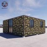 Modern Fold Out House Expandable Shipping Container Homes Green Blue Red White