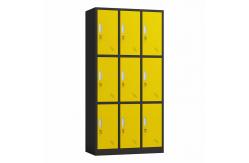 China Home Office Use Lockable 9 Door Metal File Locker Freestanding supplier