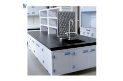 China Alkali Resistant Polypropylene Lab Bench Island Workstation H850mm supplier