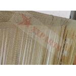 Gold Color Metal Fringe Curtain 0.53x3.81mm Chain Mail Wire Mesh For Space Decoration for sale