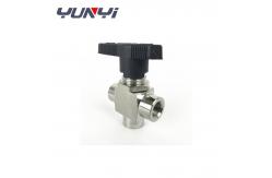 China SS Welding 3 Way Thread Ball Valve 8500psi Leak Tight Performance supplier