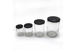 China Secure Seal Mini Glass Canning Jars , 500ml / 720ml Round Glass Container supplier