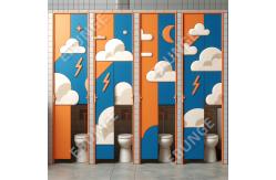 China High Impact Resistance and Fireproof Public Toilet Partition Wall supplier
