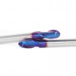 16mm 2 Flutes Carbide Ball Nose Endmill Blue Coating For Mold Steel for sale