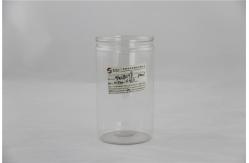 China Customized 750ml air - proof Clear Plastic Cylinder , Food grade PET can supplier