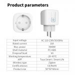 EU Plug Tuya Remote Power Socket Life APP Intelligence Remote Light Socket