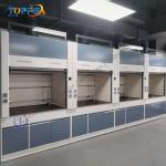 Low Noise Level Steel Fume Hood with High Airflow and Ceramic or Customized Table Top for sale