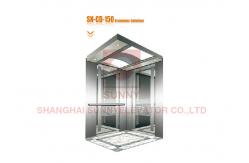 China Stainless Steel Home Passenger Elevator Cabin With Mirror Etching Design supplier