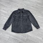 Custom Casual Wool Winter Button up Work Jacket Polo Shirt Oversized Long Sleeve Flannel Shirts for Men for sale