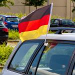 30X45cm Outdoor Country Flags , Polyester Hanging Solid Color Car Flags for sale
