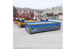 China 40 Tons Self Propelled Flat Bed Trackless Transfer Car For Container Handling supplier