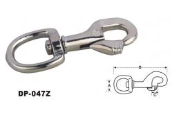 China Zinc diecast round eye swivel thumbnail snap hook supplier