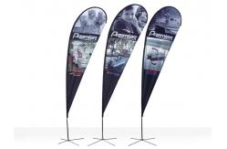 China Digital Printed Feather Teardrop Advertising Flags Personalized Graphics supplier
