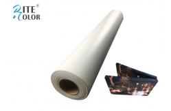 China Waterproof White Inkjet Cotton Canvas Roll Matte 410gsm For Pigment / Dye Ink supplier