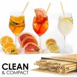 Clean And Compact Biodegradable Paper Drinking Straws Non Toxic Food Safe
