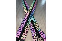 China High Light Rainbow Reflective Fabric Grey Closed End Nylon Zippers Clothes Riding supplier