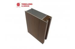 China Building Materials Wood Grain 6063 T5 Aluminium Windows Profile I Beam supplier