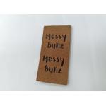 Suede Microfiber PU Leather Label Washable With Embossed Logo