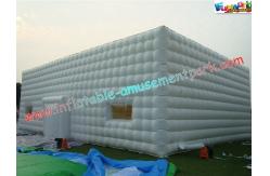 China White Inflatable Party Tent , Inflatable Cube Marquee For Exhibition supplier