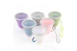 China Shatterproof 320ML Silicone Collapsible Travel Coffee Mug supplier