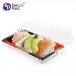 Eco-friendly disposable plastic square sushi tary for salmon for sale