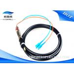 Armored Fiber Optic Pigtail Outdoor Waterproof 2 Core 6 Core SC PC Black Paintcoat for sale